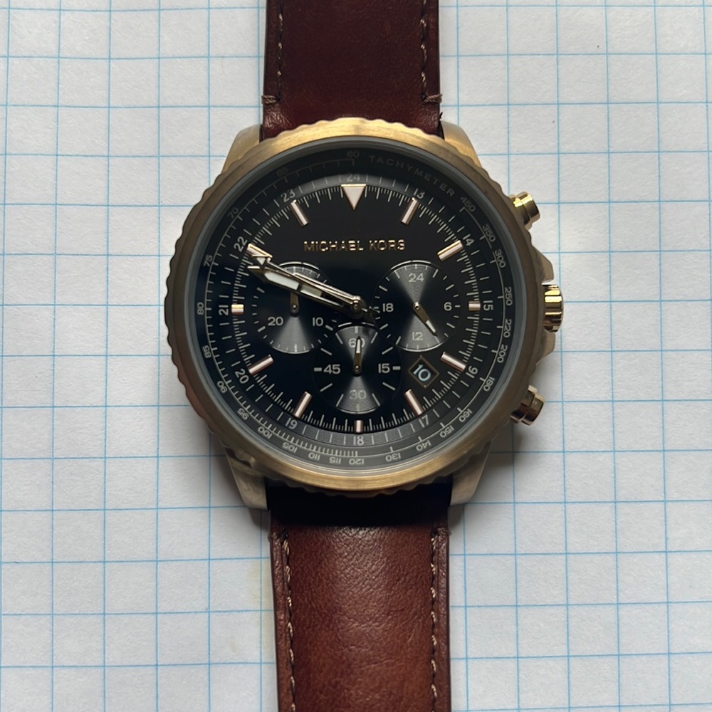 Michael Kors Cortlandt Men's Watch, MK-8906, Stainless Steel Chronograph
